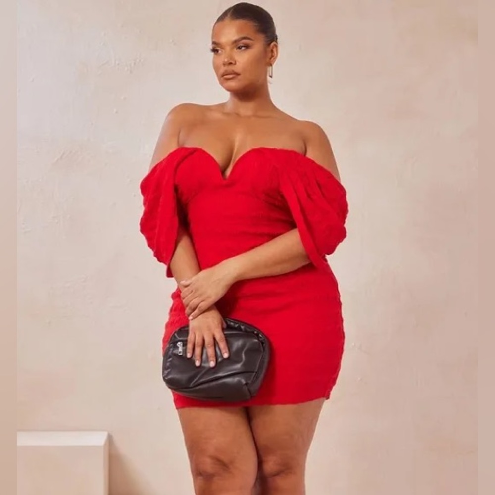 Gorgeous Red “Pretty Little Thing “ dress “ 💃  NWTO!!! See all pics and info